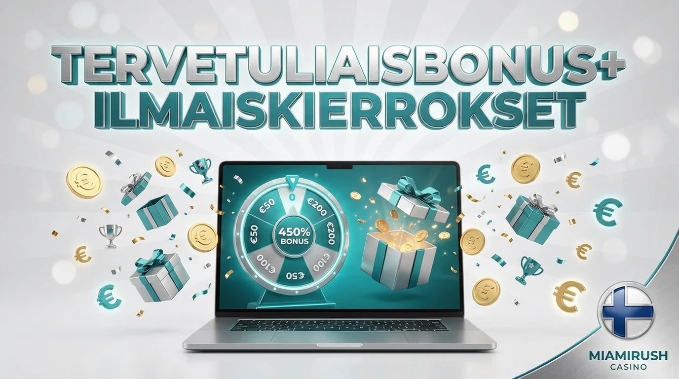 Tervetuliaisbonus+ Ilmaiskierrokset